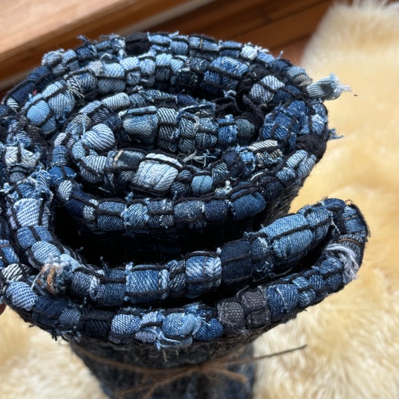 NWT Recycled Denim Rag Rug - Picture 6 of 9